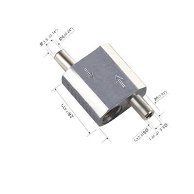 調節装置のグリッパーのシャクトリムシの航空機ワイヤー ケーブル停止クランプ1.0mm 2.0mm